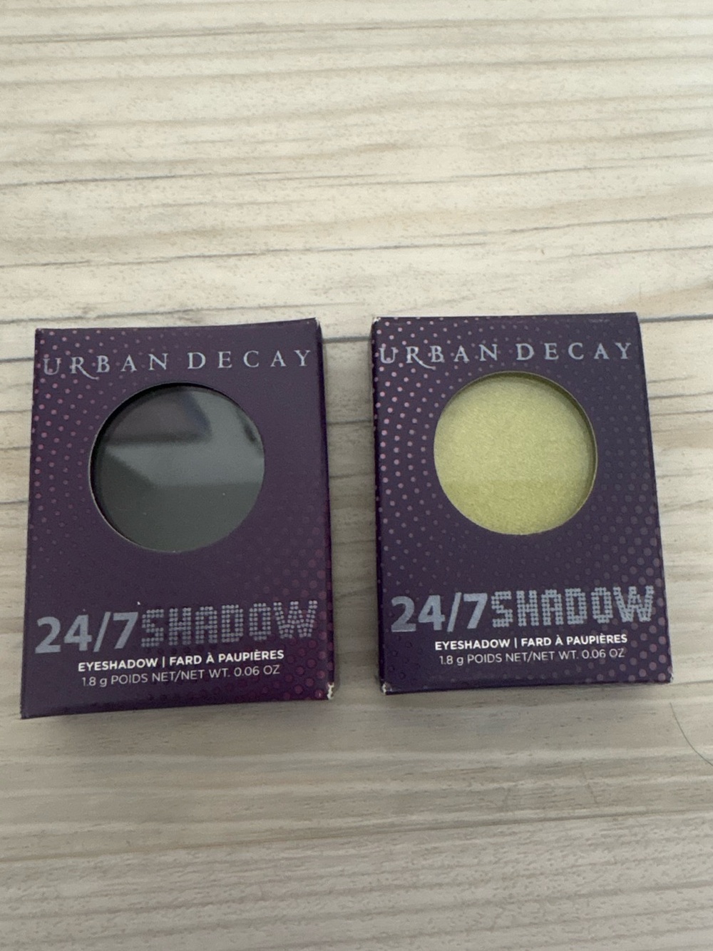 Urban Decay Blackout and Freak 24/7 Eyeshadow Singles NIB